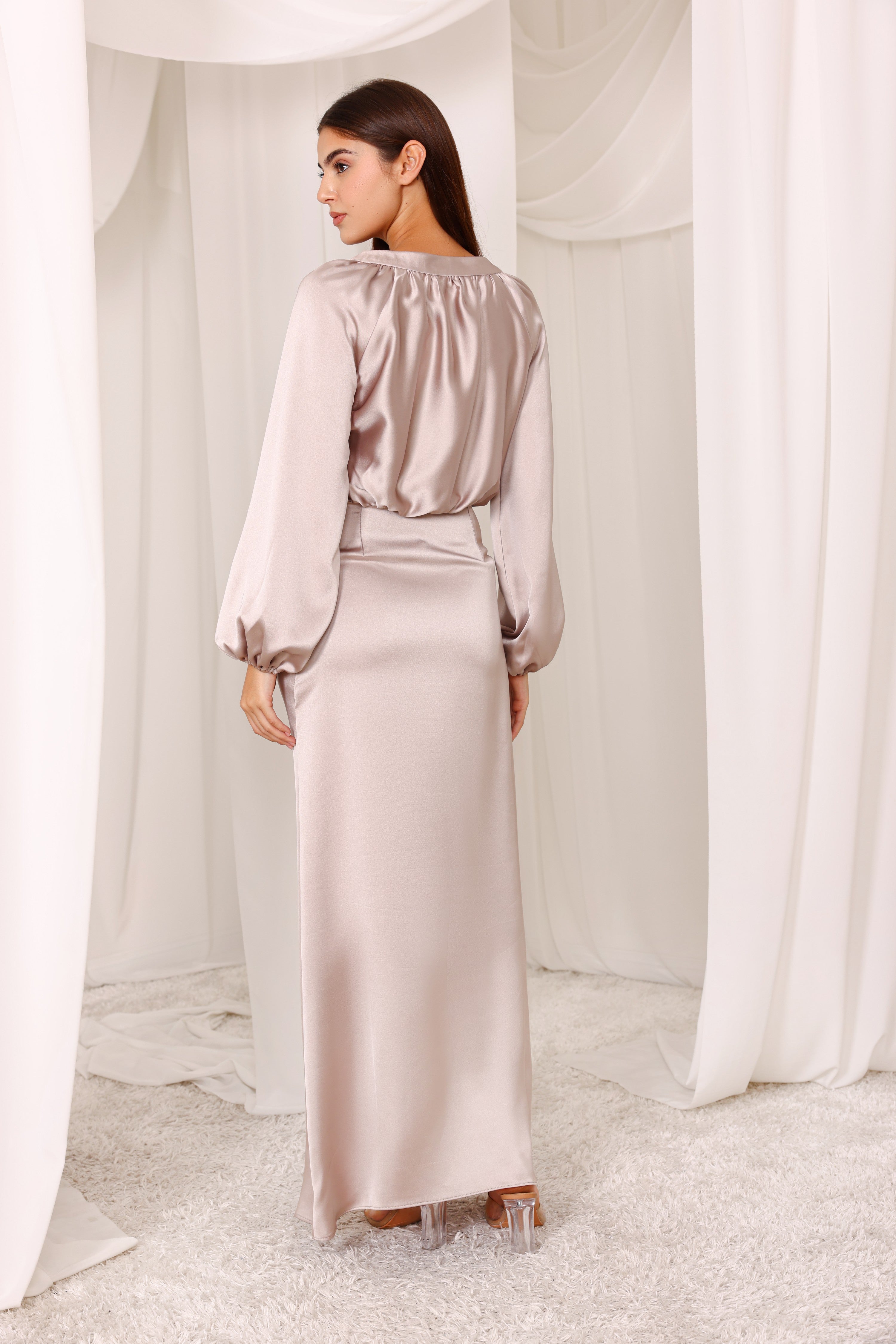 Celeste Satin Dress