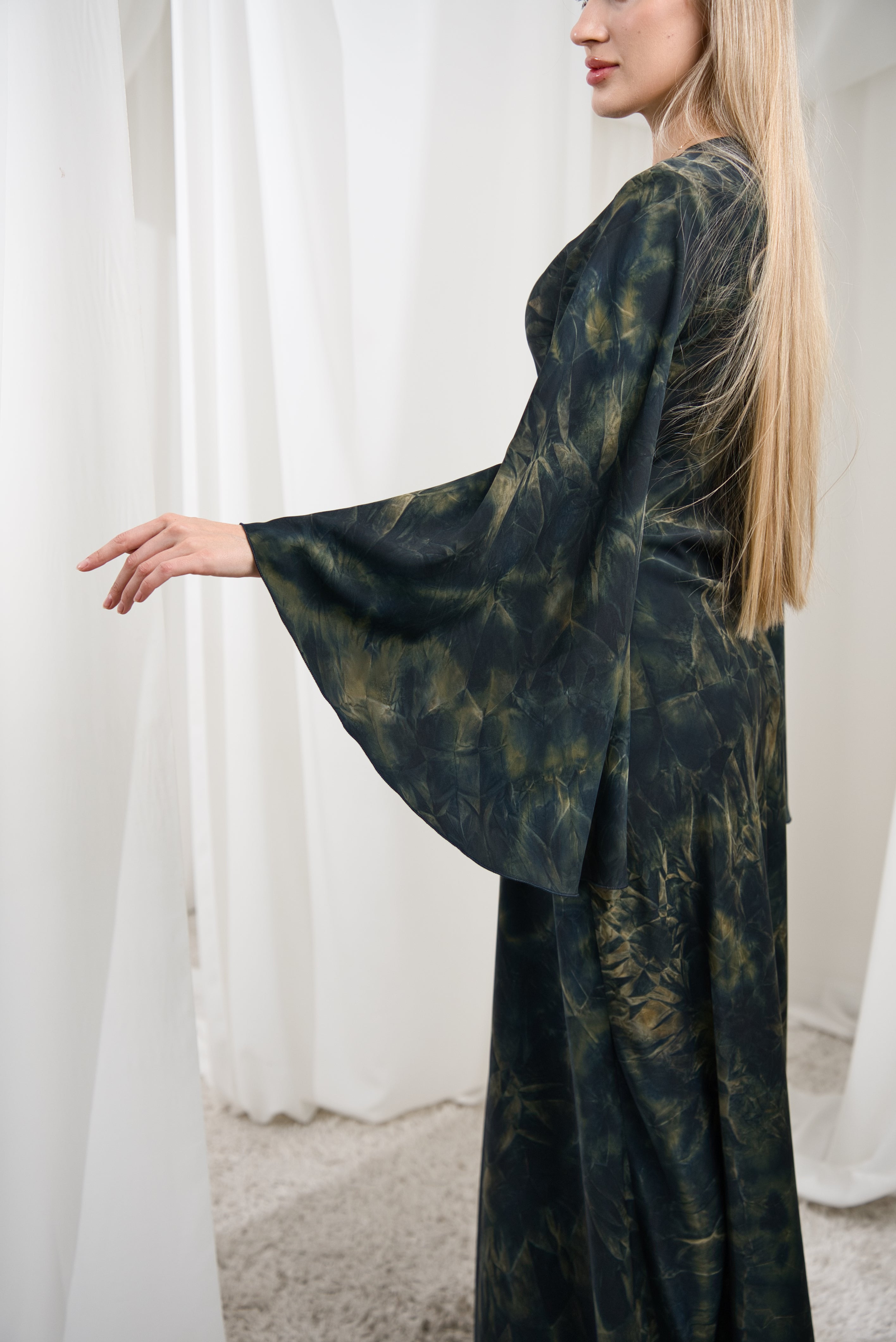 Crystalline Tie-Dye Dress