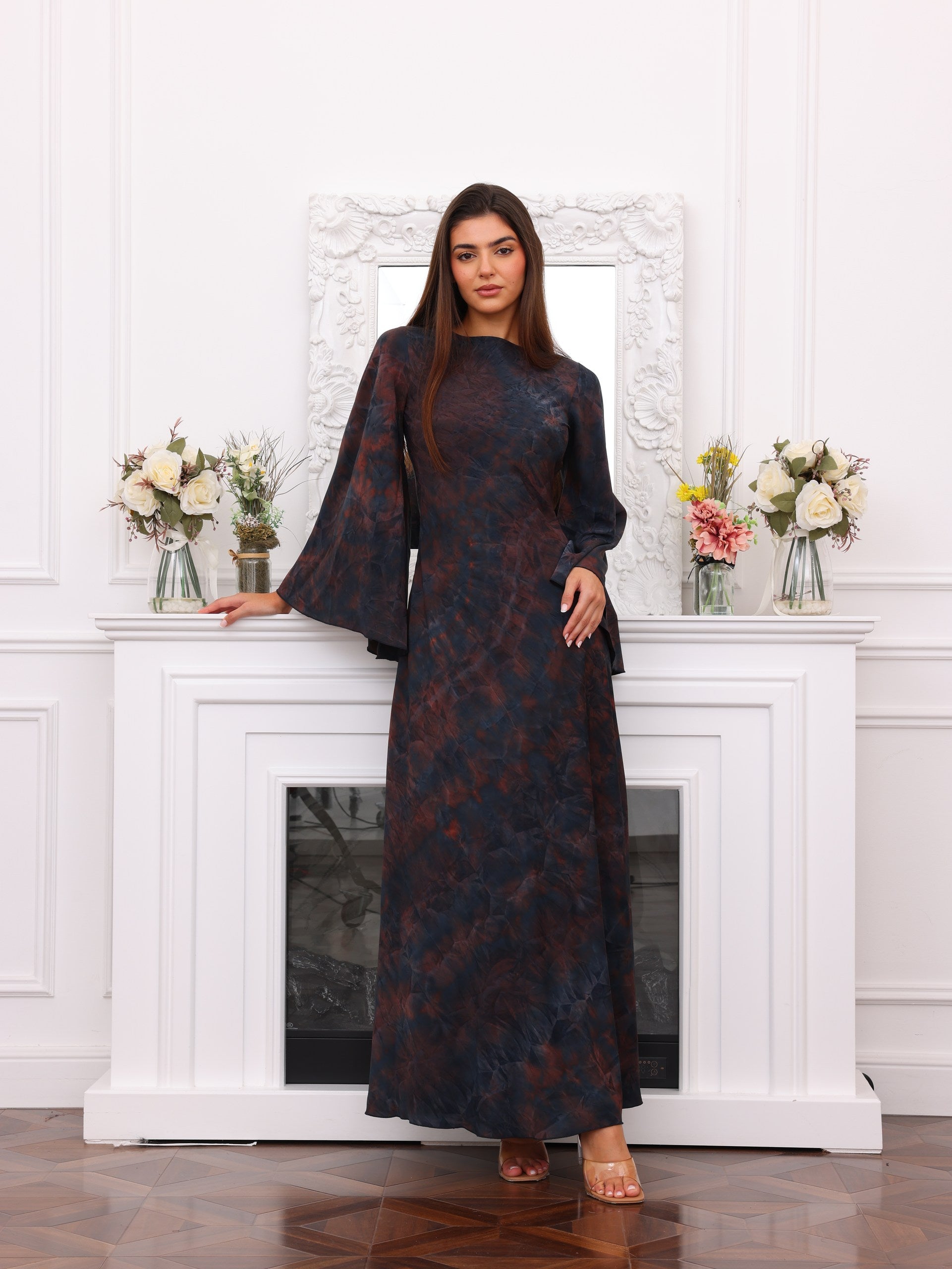 Midnight Crystalline Maxi Dress