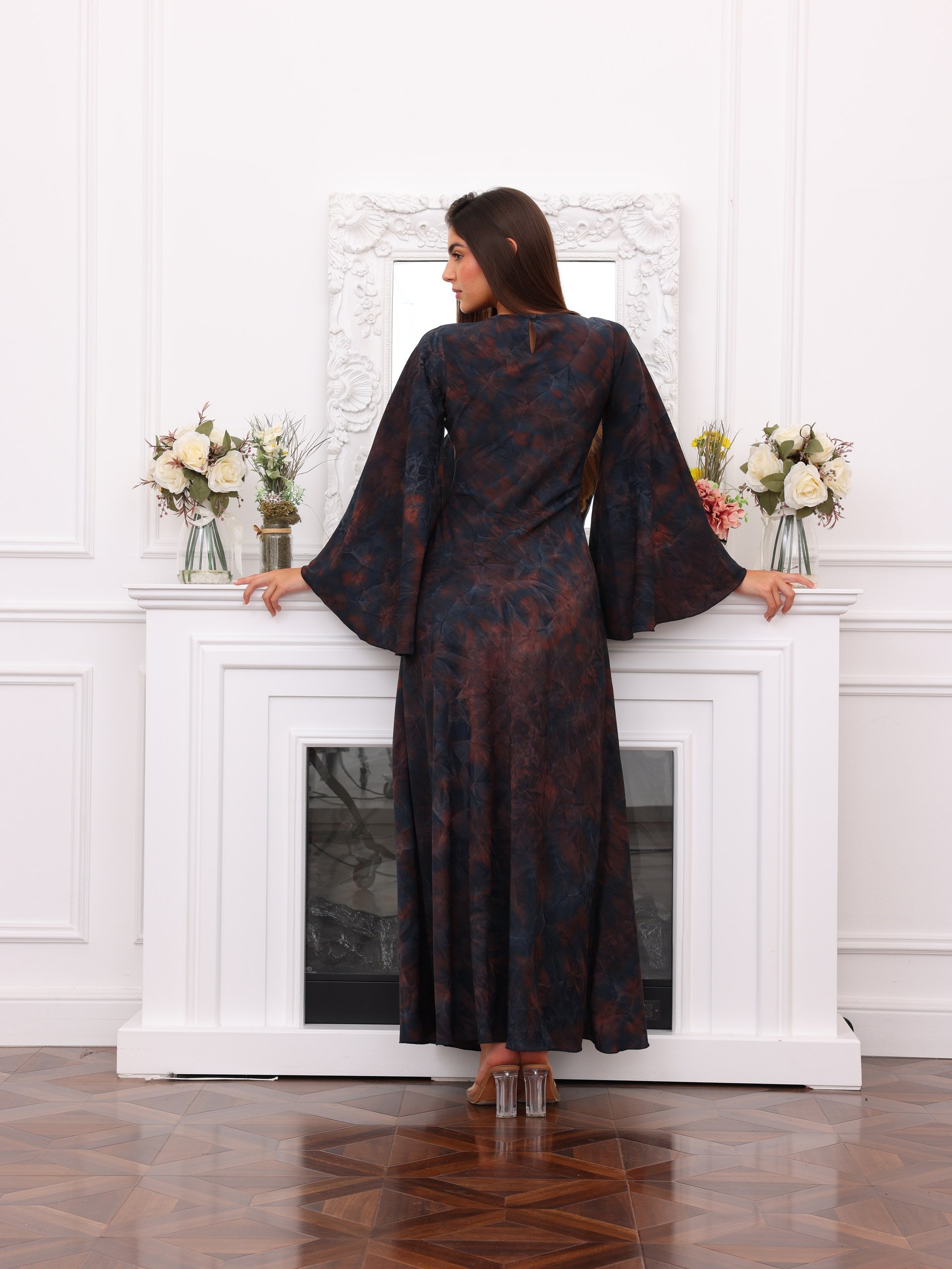 Midnight Crystalline Maxi Dress