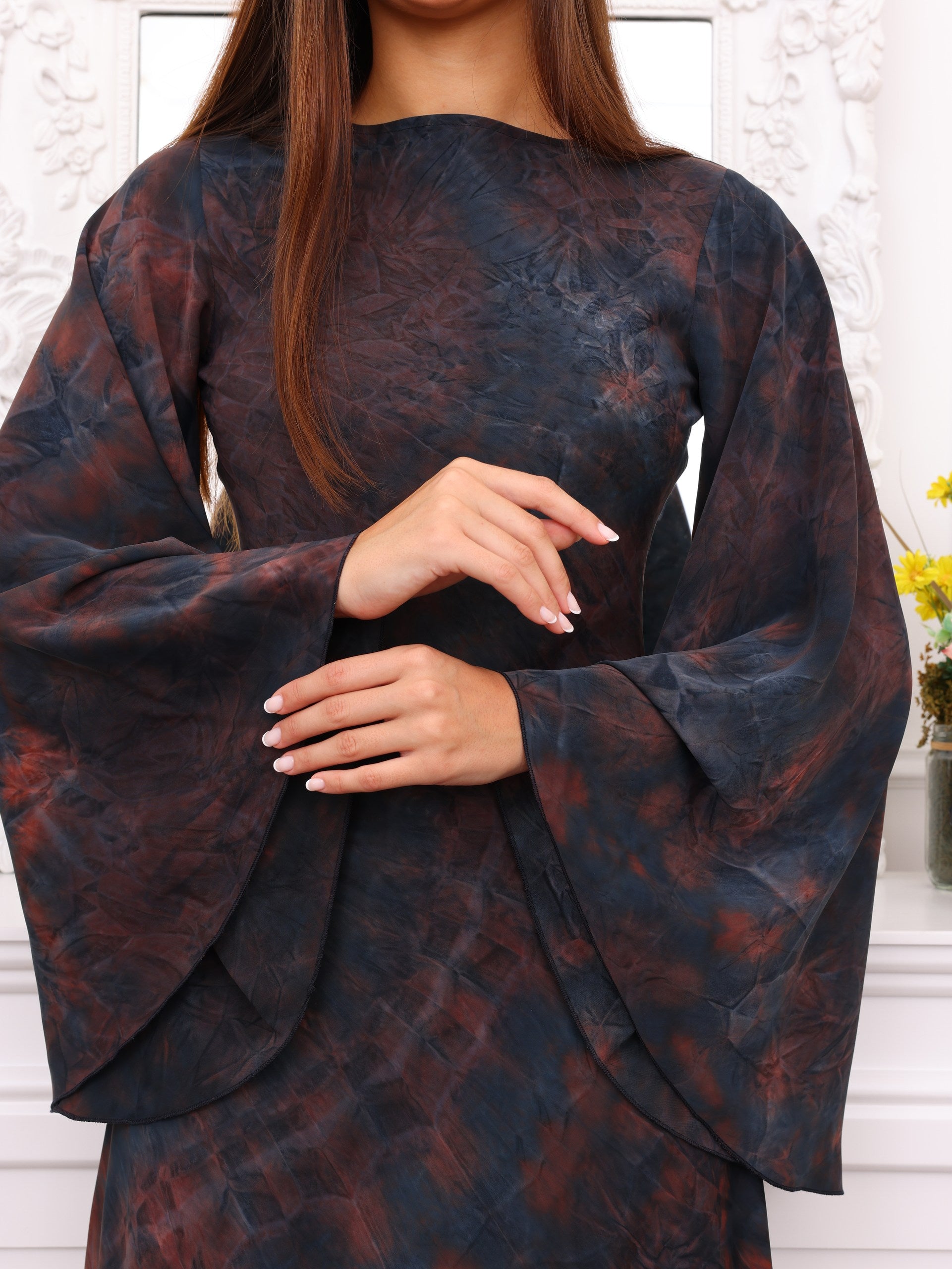 Midnight Crystalline Maxi Dress