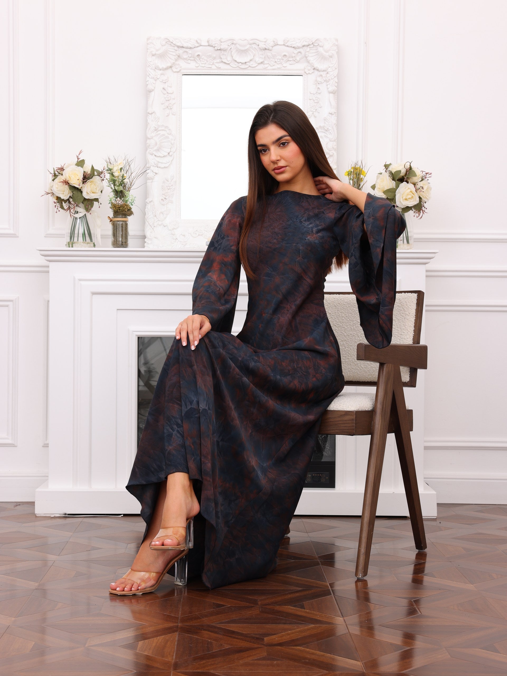 Midnight Crystalline Maxi Dress
