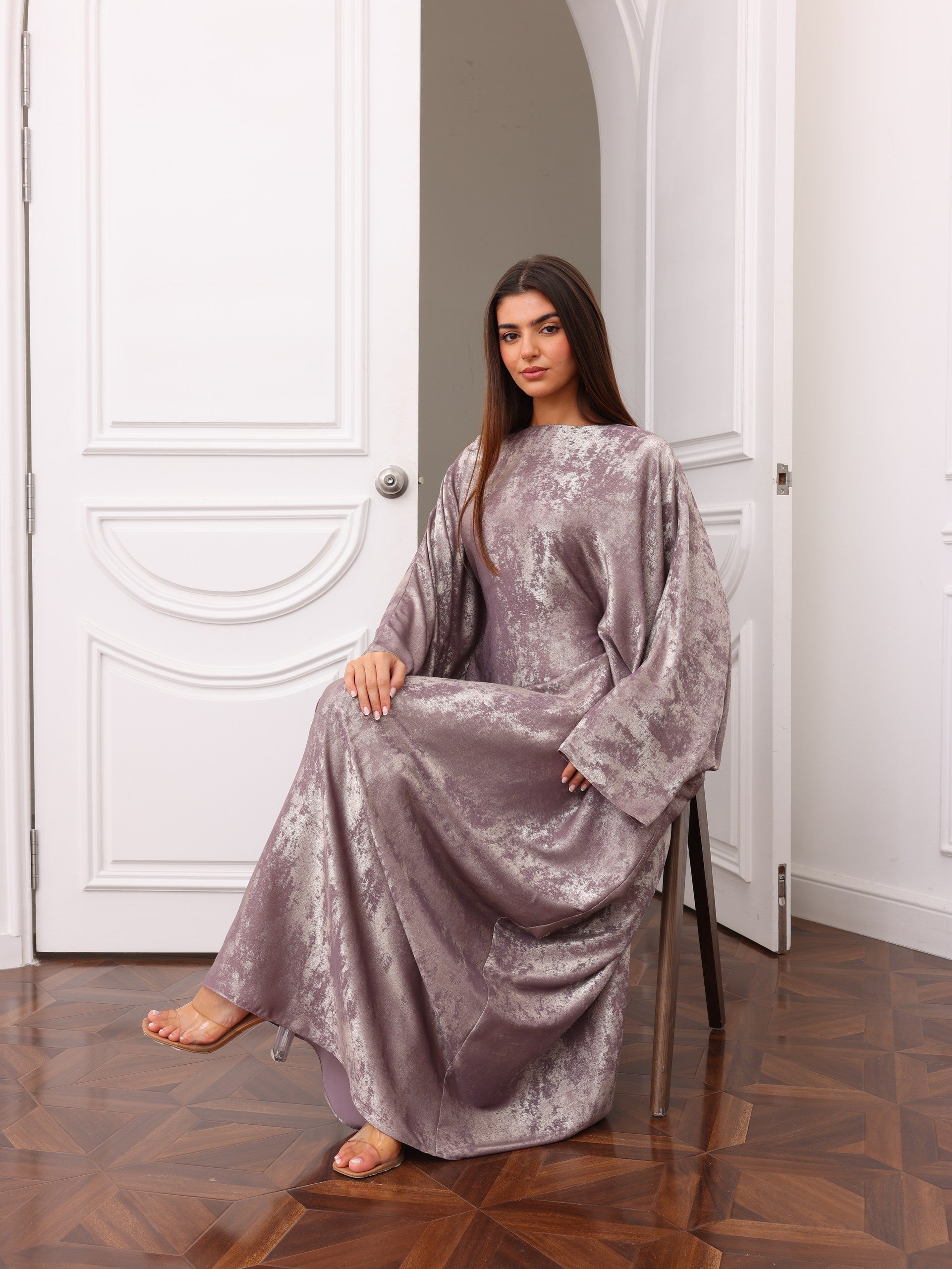 Moonstone Korean Silk Kaftan