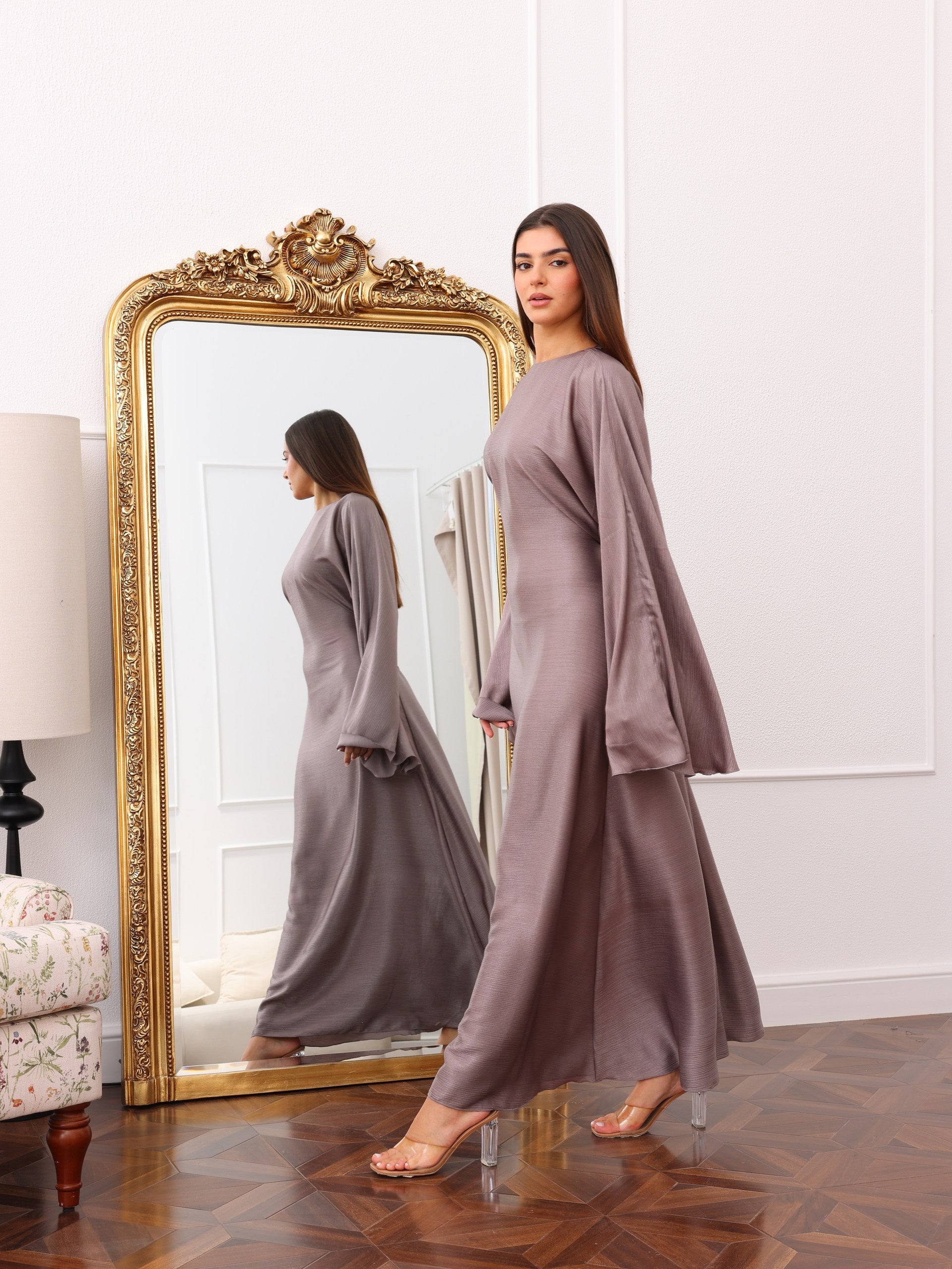 Aveline Dress - Dusty Mauve