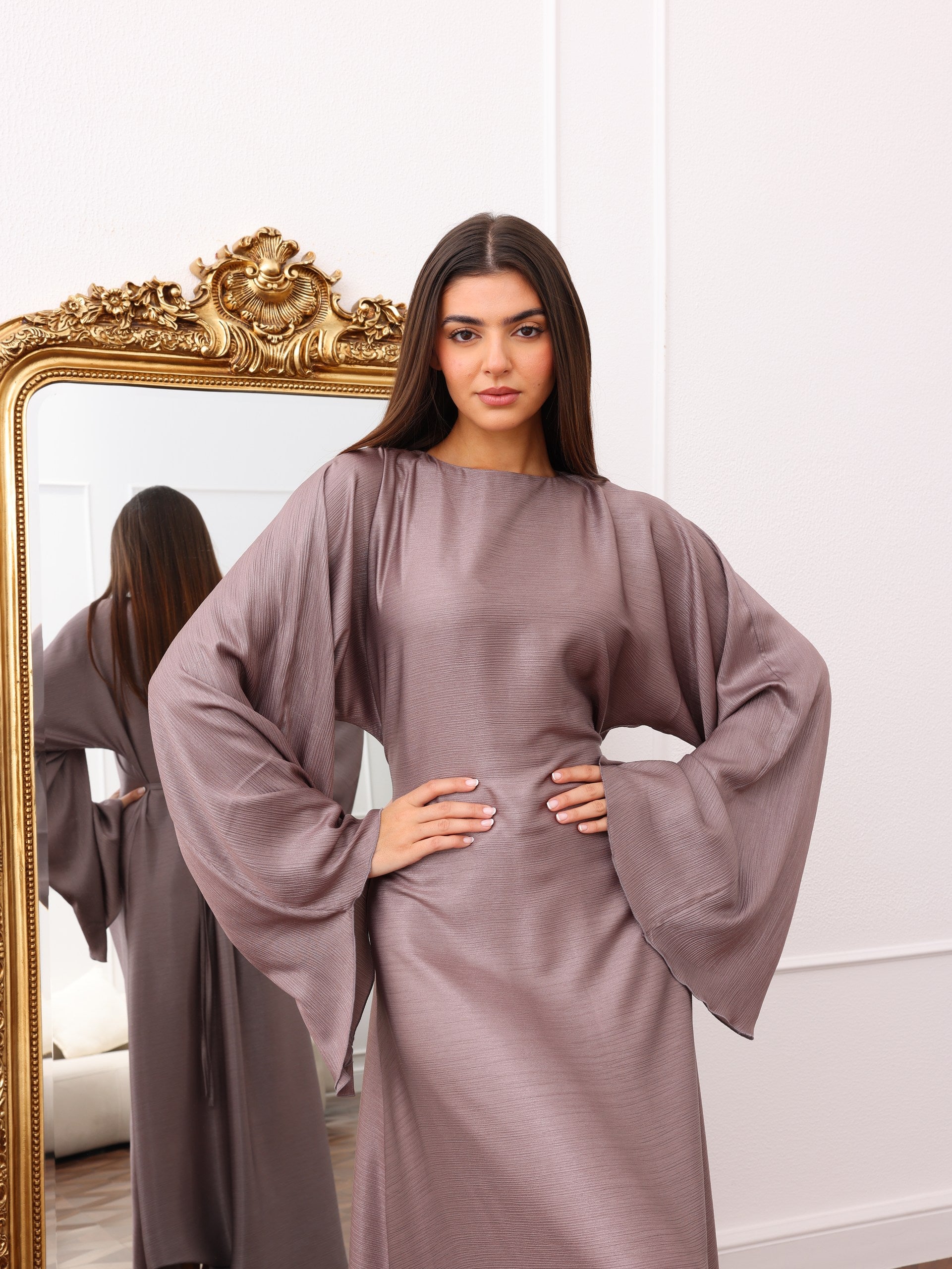 Aveline Dress - Dusty Mauve