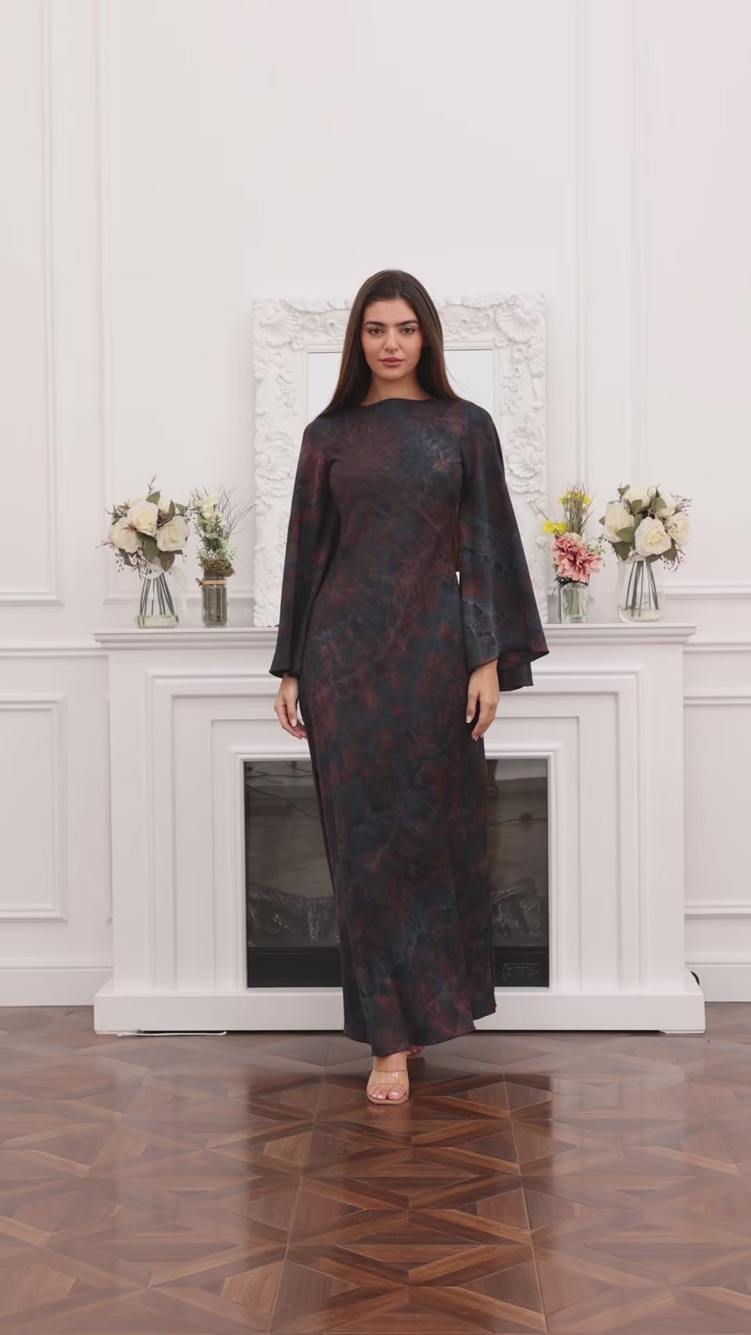 Midnight Crystalline Maxi Dress