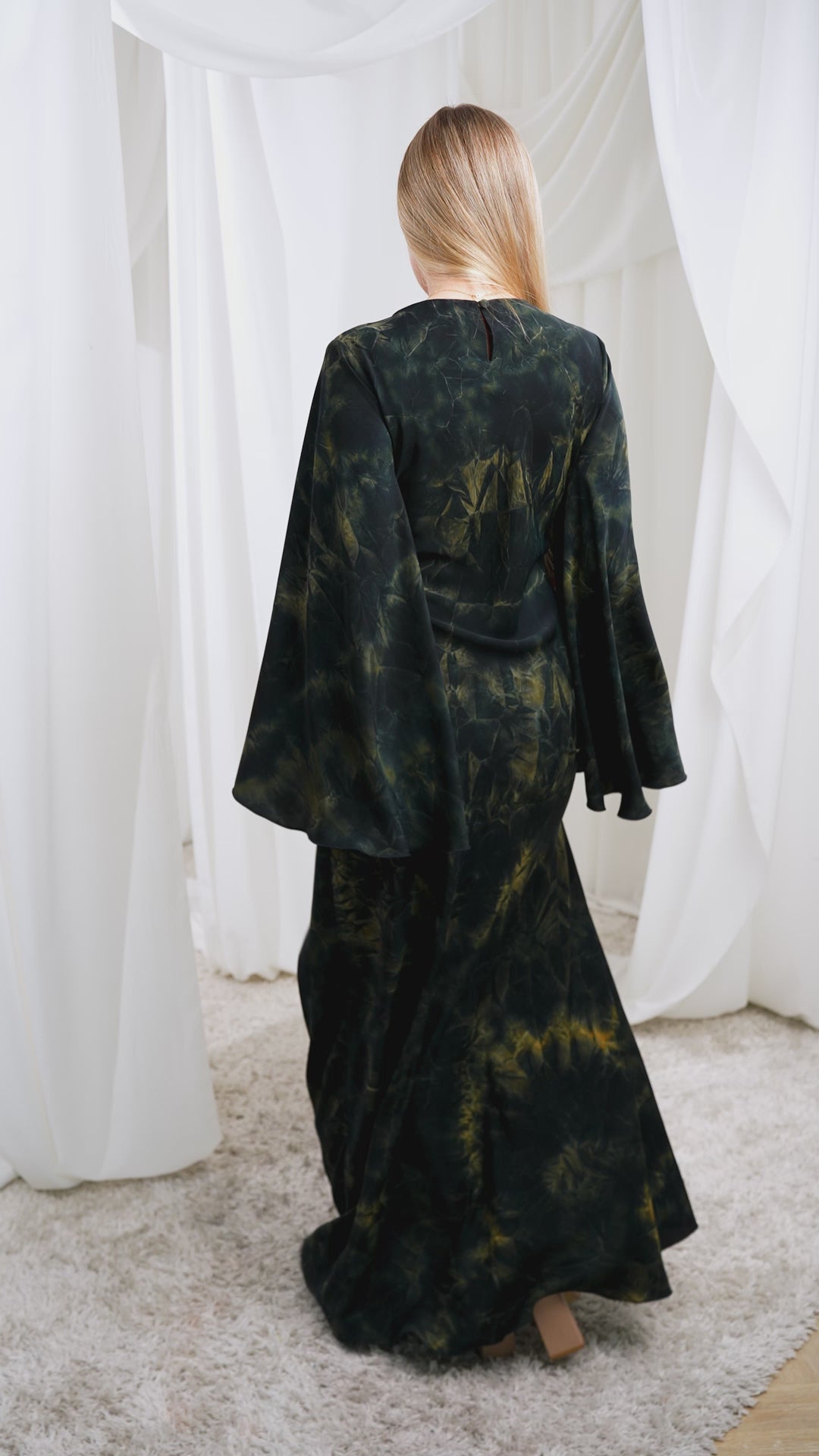 Crystalline Tie-Dye Dress