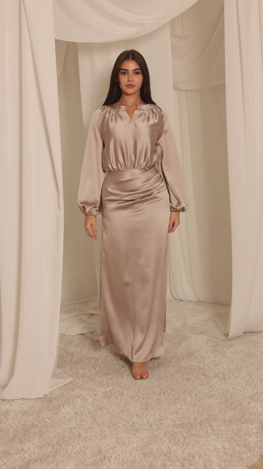 Celeste Satin Dress